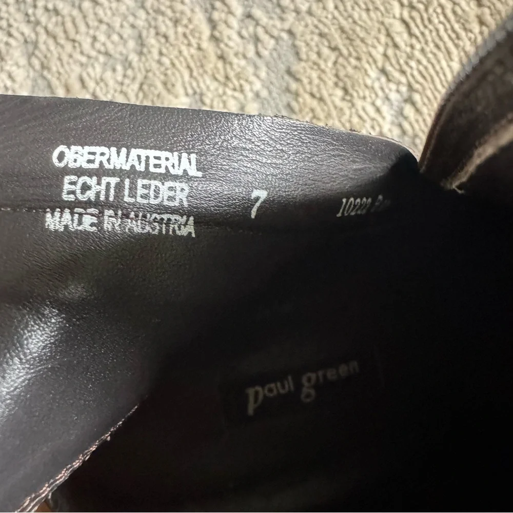 Paul Green Chestnut Leather Ankle Boots - Picture 7 of 12
